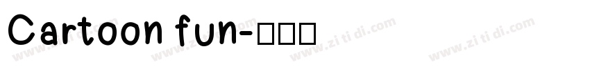Cartoon fun字体转换